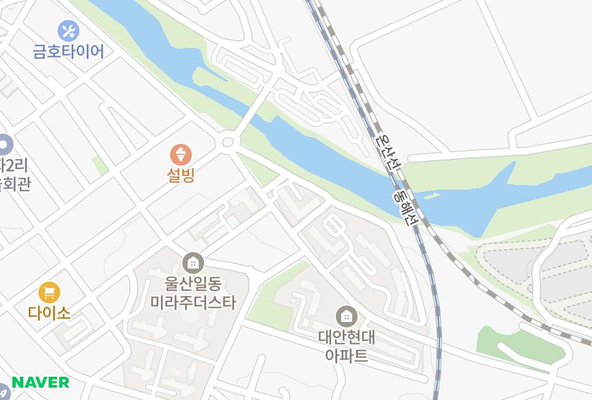 울산광역시 울주군 온양읍 대안리 대경 위치·실거래 시세 지도