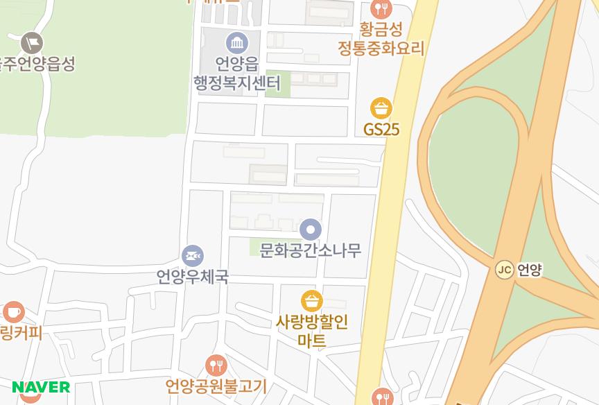 울산광역시 울주군 언양읍 동부리 청구맨션B동 위치·실거래 시세 지도