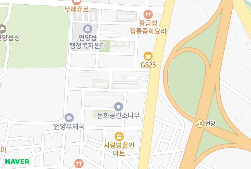 울산광역시 울주군 언양읍 동부리 태봉맨션 위치·실거래 시세 지도