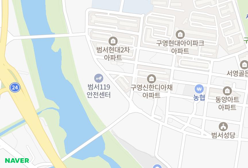울산광역시 울주군 범서읍 구영리 구영한라그린하우스 위치·실거래 시세 지도