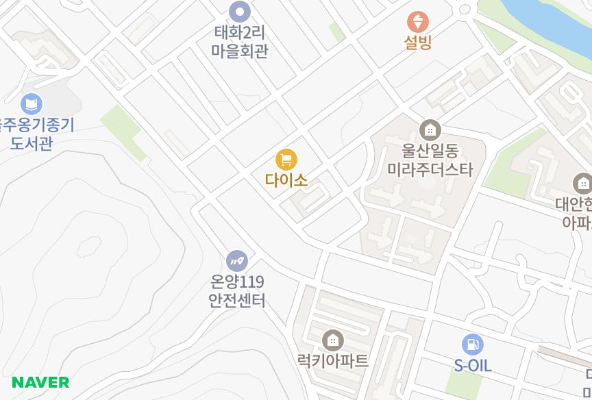울산광역시 울주군 온양읍 대안리 동호대안 위치·실거래 시세 지도