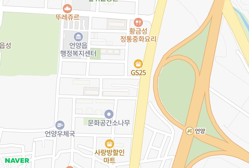 울산광역시 울주군 언양읍 동부리 청구맨션A 위치·실거래 시세 지도