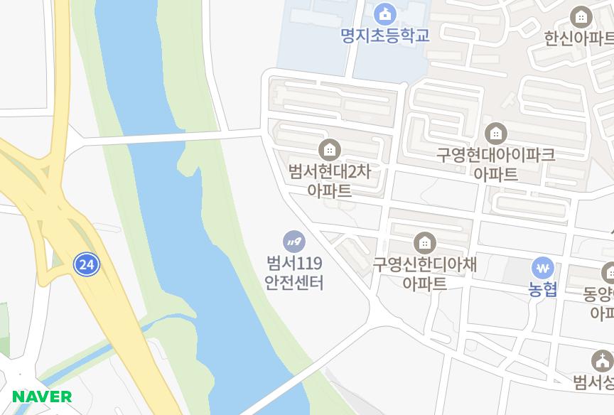 울산광역시 울주군 범서읍 구영리 경동파크빌 위치·실거래 시세 지도