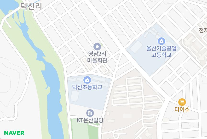 울산광역시 울주군 온산읍 덕신리 강산리더스타운2단지 위치·실거래 시세 지도