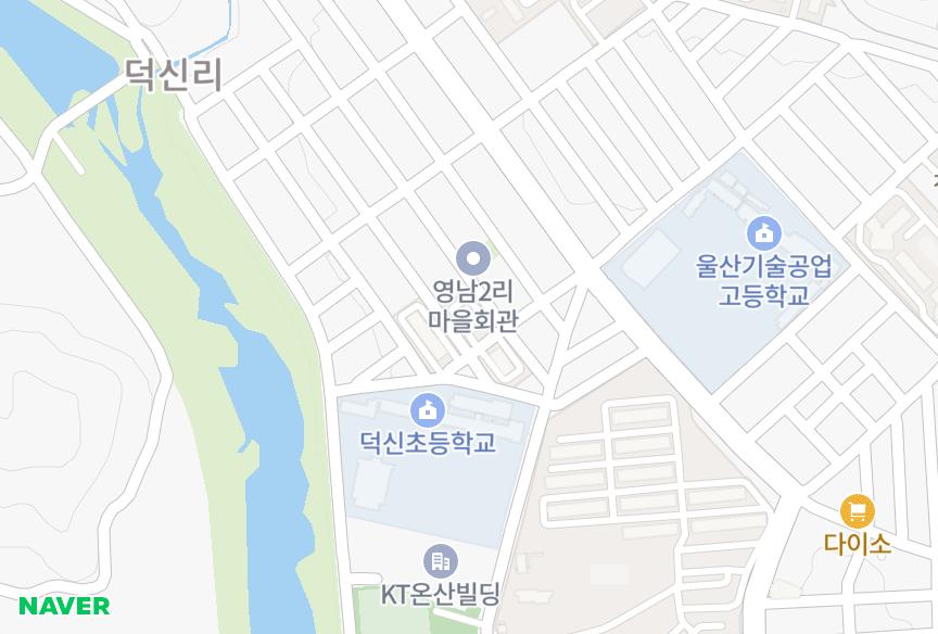 울산광역시 울주군 온산읍 덕신리 강산리더스타운 위치·실거래 시세 지도