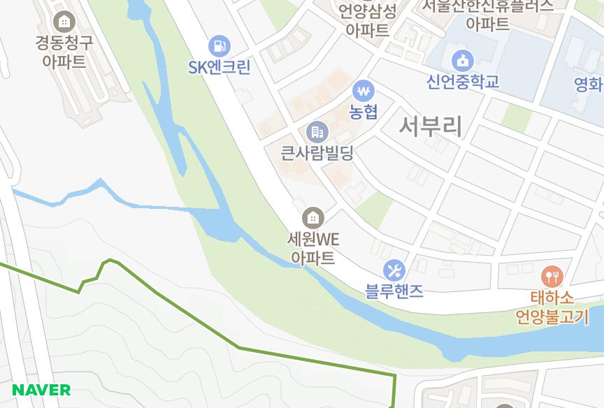 울산광역시 울주군 언양읍 서부리 웨스턴빌 위치·실거래 시세 지도
