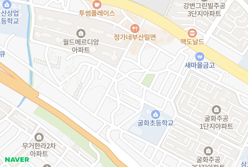 울산광역시 울주군 범서읍 굴화리 근훈스카이빌3차 위치·실거래 시세 지도