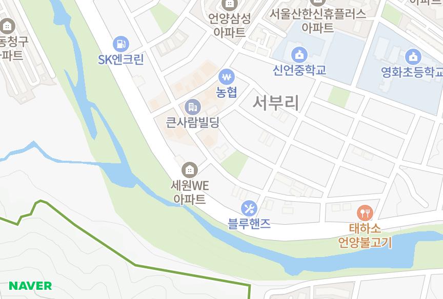 울산광역시 울주군 언양읍 서부리 드림파크 위치·실거래 시세 지도