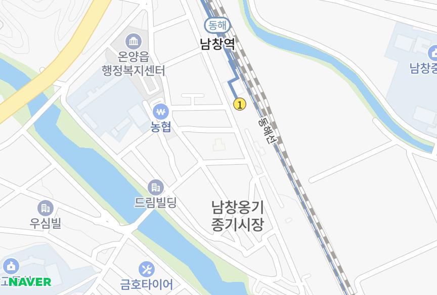 울산광역시 울주군 온양읍 남창리 이채리움 위치·실거래 시세 지도