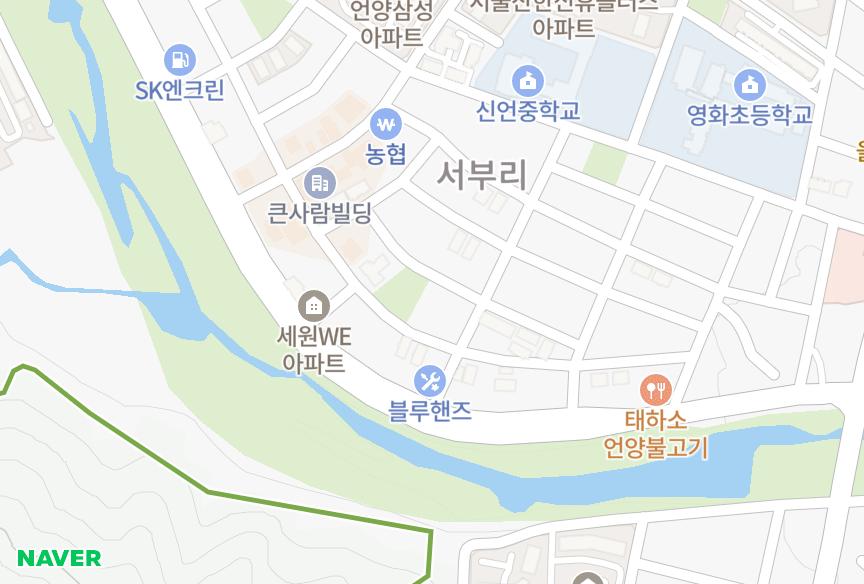 울산광역시 울주군 언양읍 서부리 스위트빌 위치·실거래 시세 지도