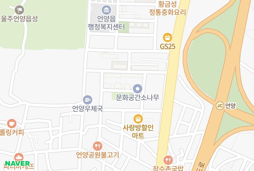 울산광역시 울주군 언양읍 동부리 하이야트빌라 위치·실거래 시세 지도