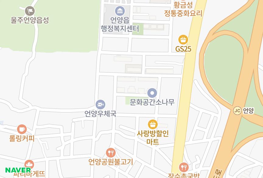 울산광역시 울주군 언양읍 동부리 동부그린힐 위치·실거래 시세 지도
