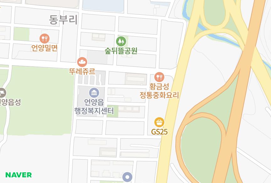 울산광역시 울주군 언양읍 동부리 삼성월드빌 위치·실거래 시세 지도