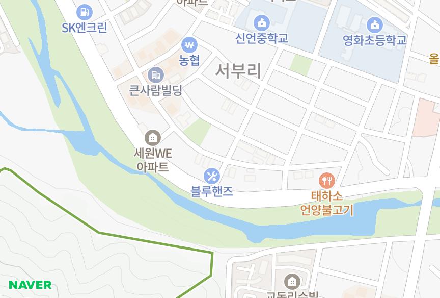 울산광역시 울주군 언양읍 서부리 동화빌리지 위치·실거래 시세 지도