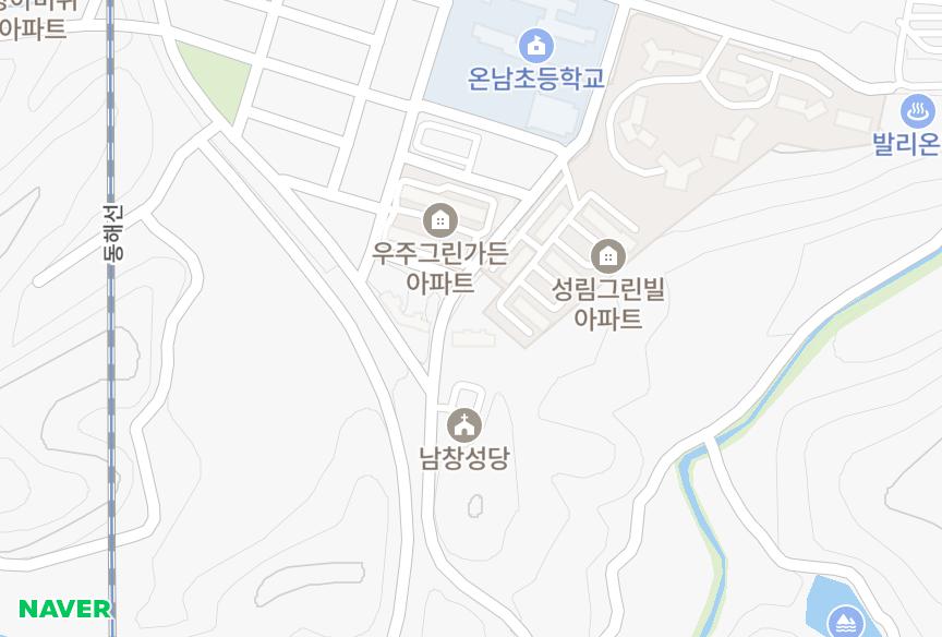 울산광역시 울주군 온양읍 대안리 별빛타워 위치·실거래 시세 지도