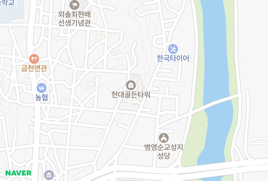 울산광역시 중구 동동 현대골든타워 위치·실거래 시세 지도