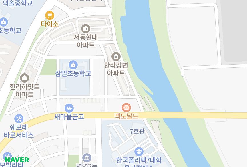 울산광역시 중구 서동 현대강변맨션 위치·실거래 시세 지도