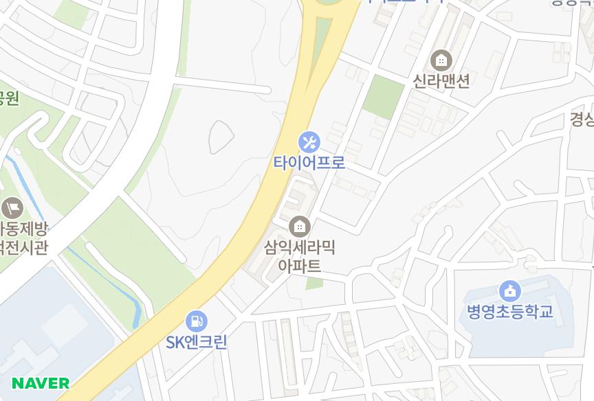 울산광역시 중구 남외동 삼익세라믹201차 위치·실거래 시세 지도