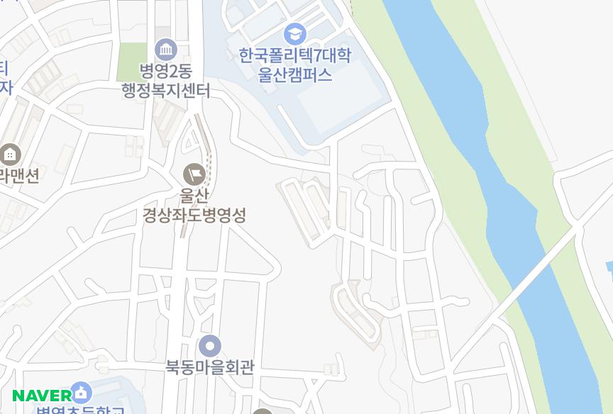 울산광역시 중구 동동 홍일 위치·실거래 시세 지도