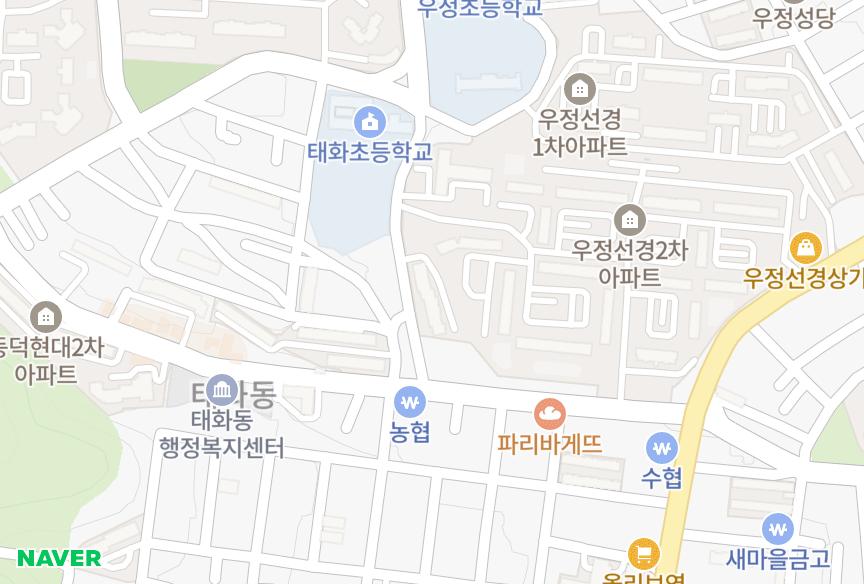 울산광역시 중구 우정동 우정파크맨션 위치·실거래 시세 지도