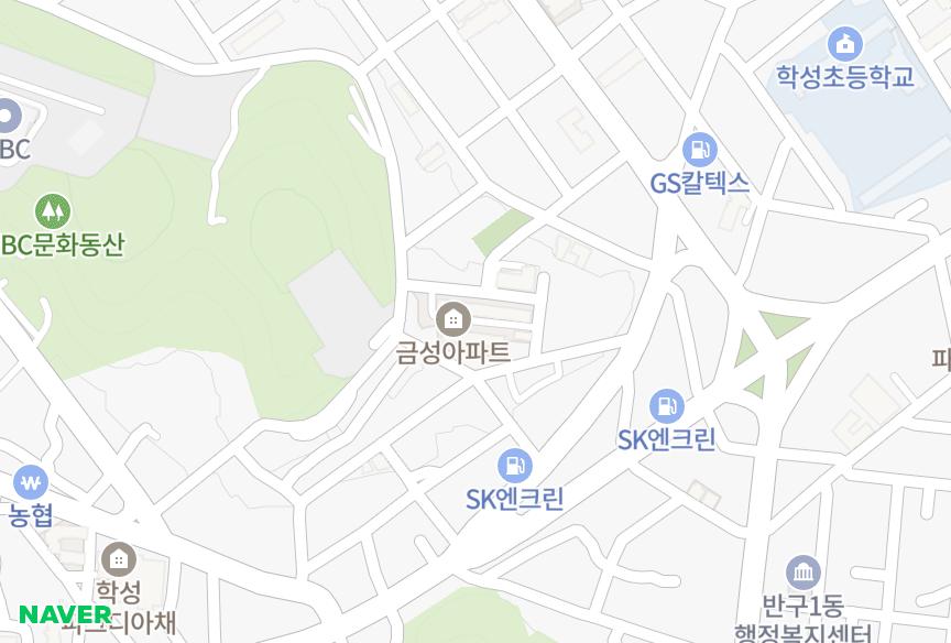 울산광역시 중구 반구동 금성 위치·실거래 시세 지도