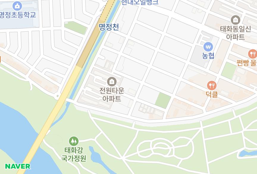 울산광역시 중구 태화동 서린파크맨션 위치·실거래 시세 지도
