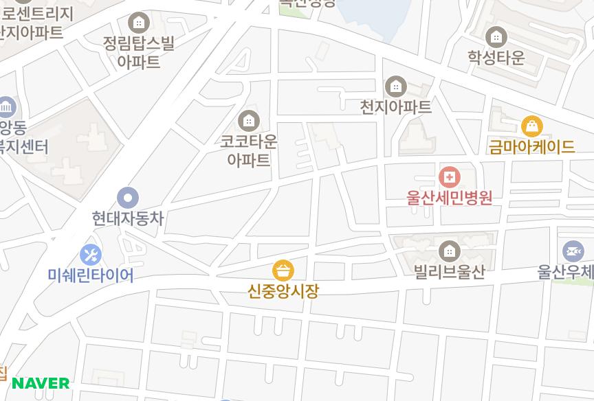 울산광역시 중구 학성동 태산아이빌 위치·실거래 시세 지도