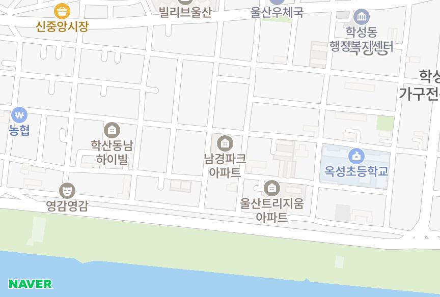 울산광역시 중구 학성동 남경파크 위치·실거래 시세 지도