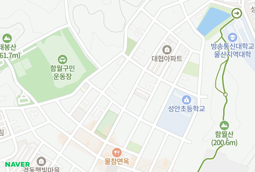 울산광역시 중구 성안동 성안웨일즈빌라트4차 위치·실거래 시세 지도