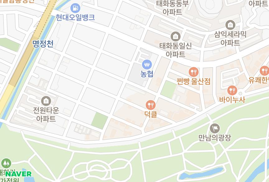 울산광역시 중구 태화동 경륜 위치·실거래 시세 지도