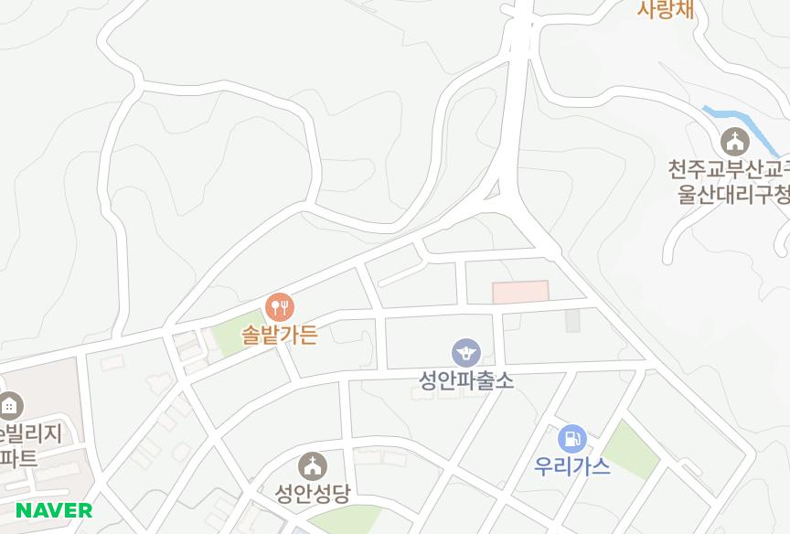 울산광역시 중구 성안동 힐그린파크 위치·실거래 시세 지도