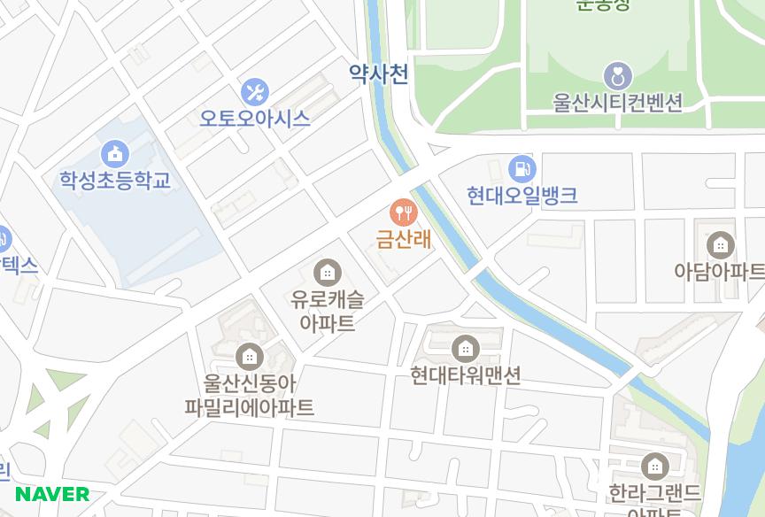 울산광역시 중구 반구동 동진 위치·실거래 시세 지도
