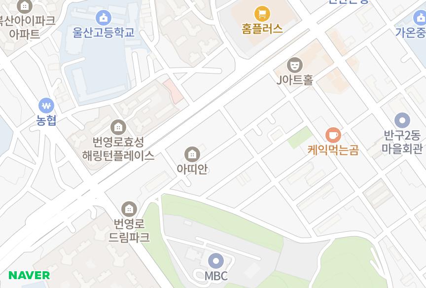 울산광역시 중구 복산동 복산아느칸빌4차 위치·실거래 시세 지도
