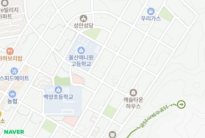 울산광역시 중구 성안동 아드리아 위치·실거래 시세 지도
