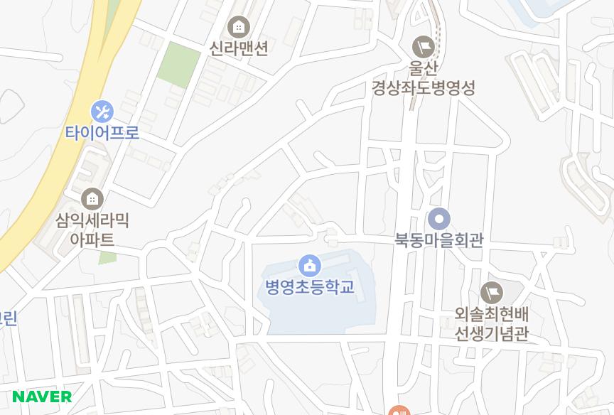 울산광역시 중구 서동 우현에덴맨션 위치·실거래 시세 지도