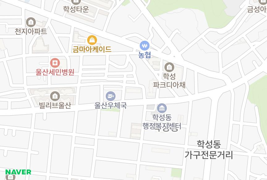 울산광역시 중구 학성동 파란들 위치·실거래 시세 지도
