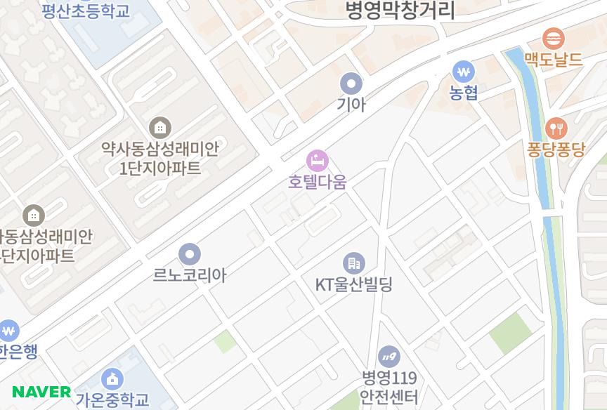 울산광역시 중구 반구동 해룡타워시티 위치·실거래 시세 지도