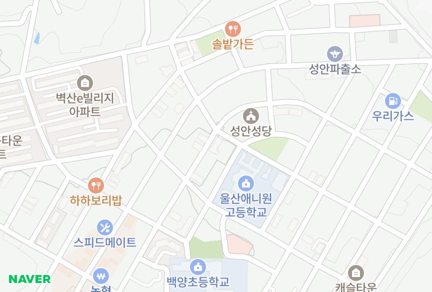 울산광역시 중구 성안동 청풍리버빌 위치·실거래 시세 지도