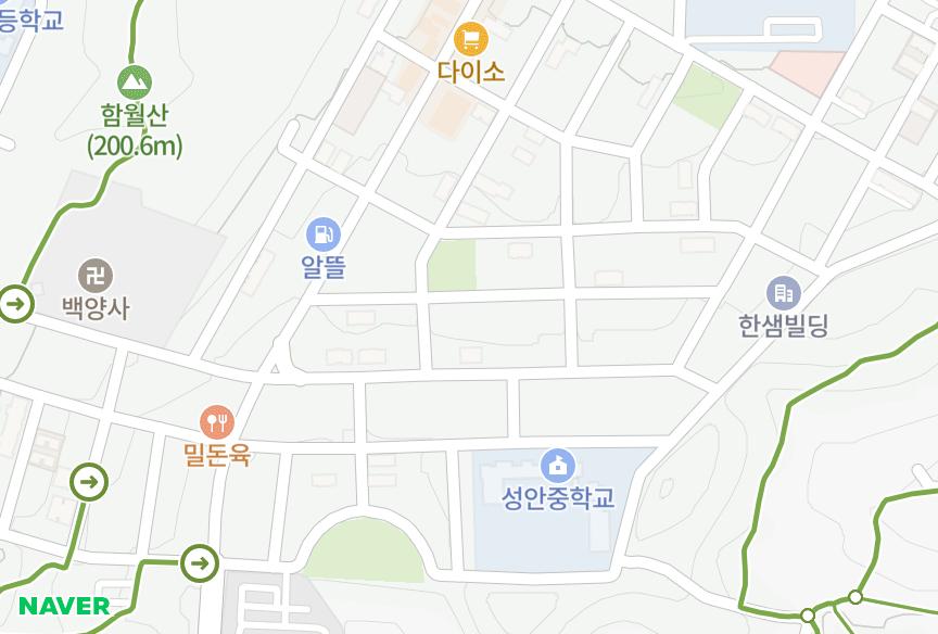 울산광역시 중구 성안동 성안에일린2차 위치·실거래 시세 지도