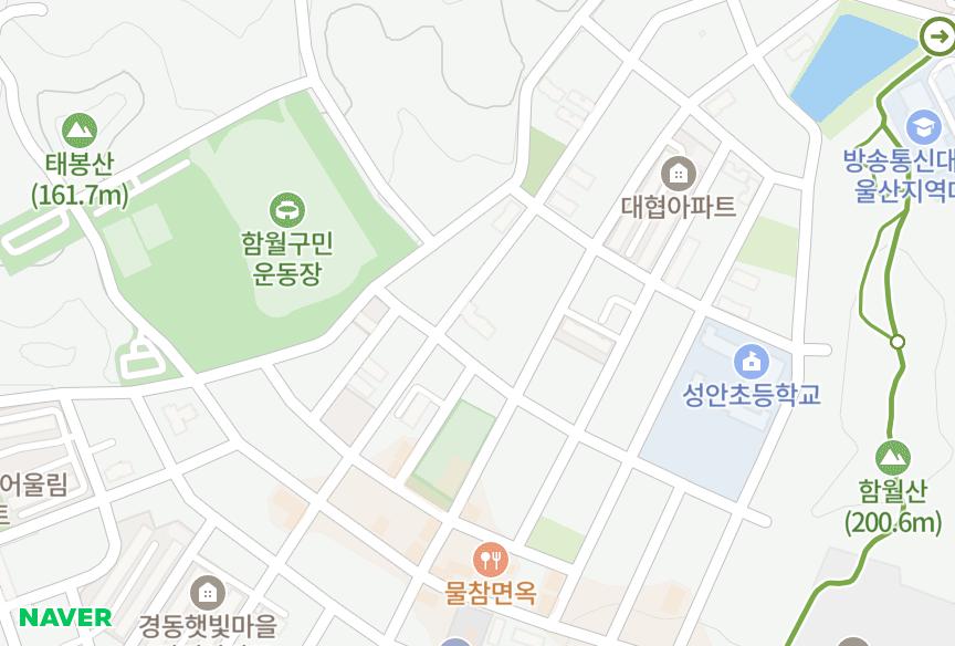 울산광역시 중구 성안동 청보해피니스 위치·실거래 시세 지도