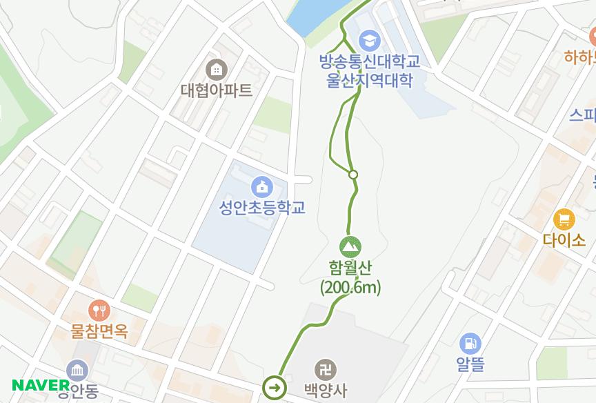 울산광역시 중구 성안동 대신스카이 위치·실거래 시세 지도