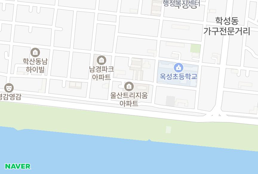 울산광역시 중구 학성동 울산트리지움 위치·실거래 시세 지도