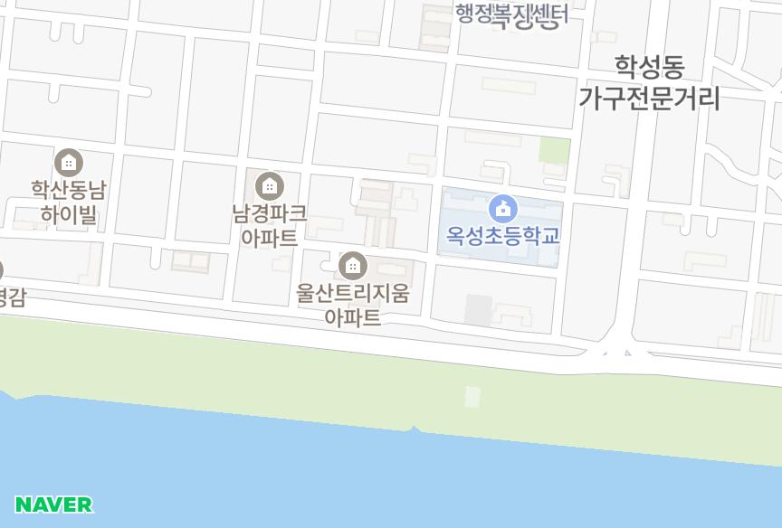 울산광역시 중구 학성동 학성영우트리지움2차 위치·실거래 시세 지도