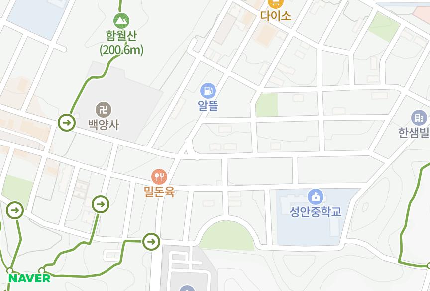 울산광역시 중구 성안동 홍재늘안애 위치·실거래 시세 지도