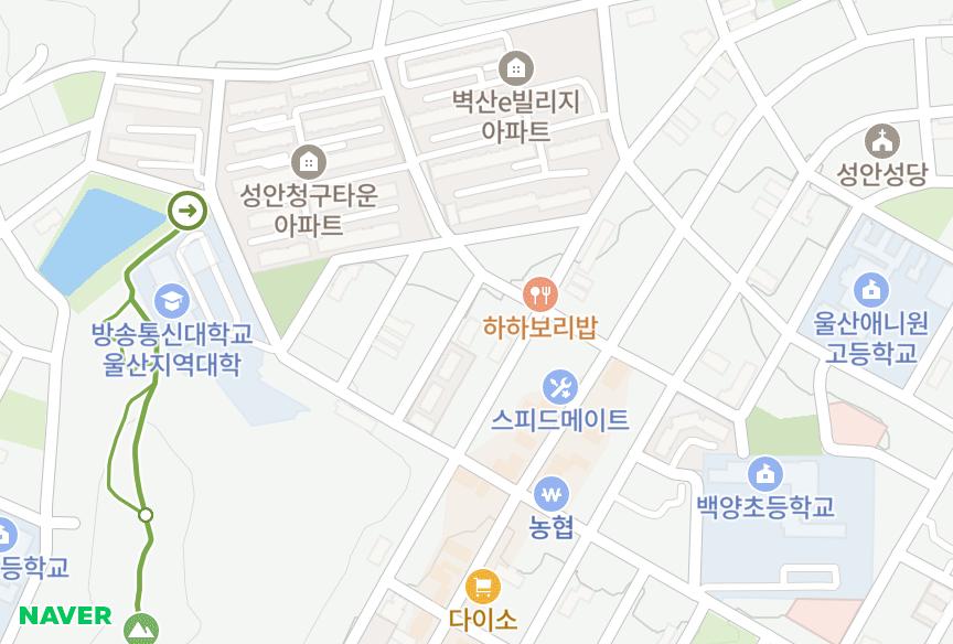 울산광역시 중구 성안동 에이스원빌 위치·실거래 시세 지도