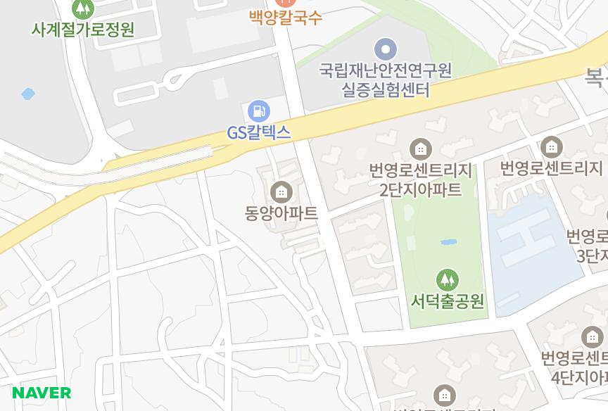 울산광역시 중구 북정동 남도 위치·실거래 시세 지도