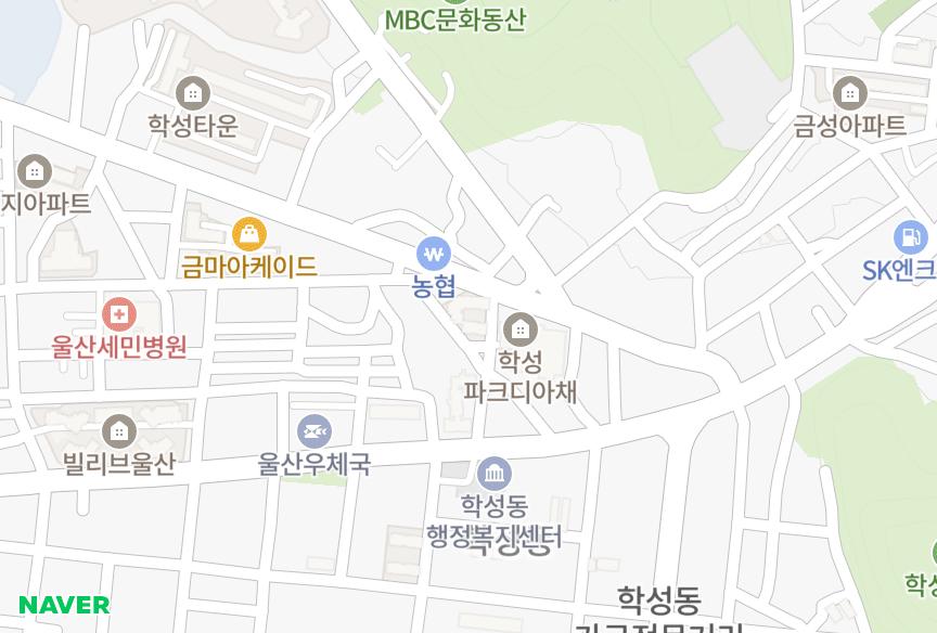 울산광역시 중구 학성동 제나두 위치·실거래 시세 지도