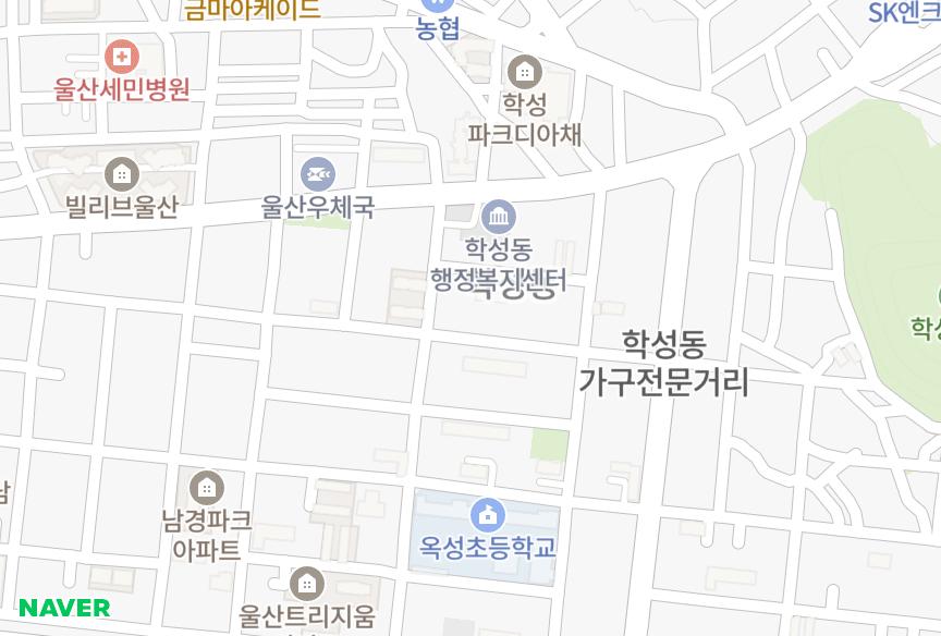 울산광역시 중구 학성동 성림 위치·실거래 시세 지도