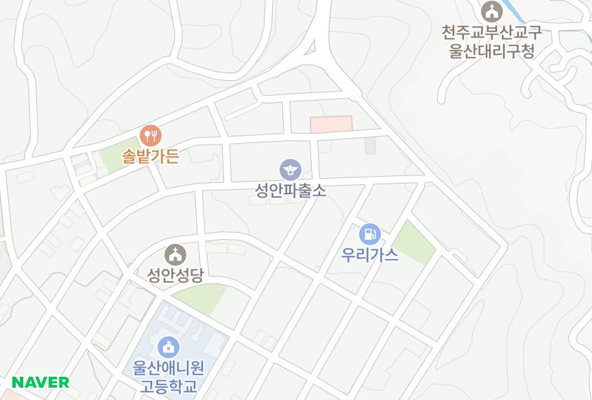 울산광역시 중구 성안동 아드리아3차 위치·실거래 시세 지도