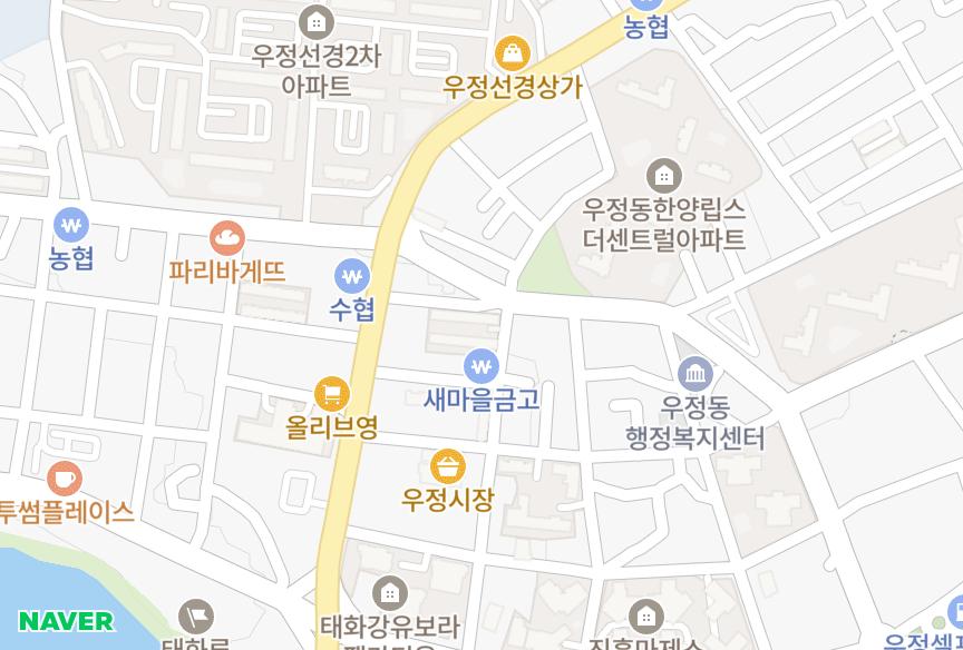 울산광역시 중구 우정동 동원 위치·실거래 시세 지도